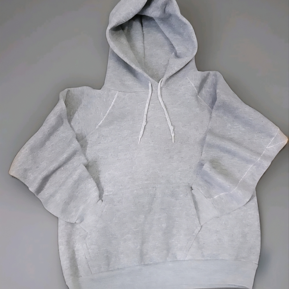 Vintage 1980'S Discus Athletics heather gray hoodie made in the USA.